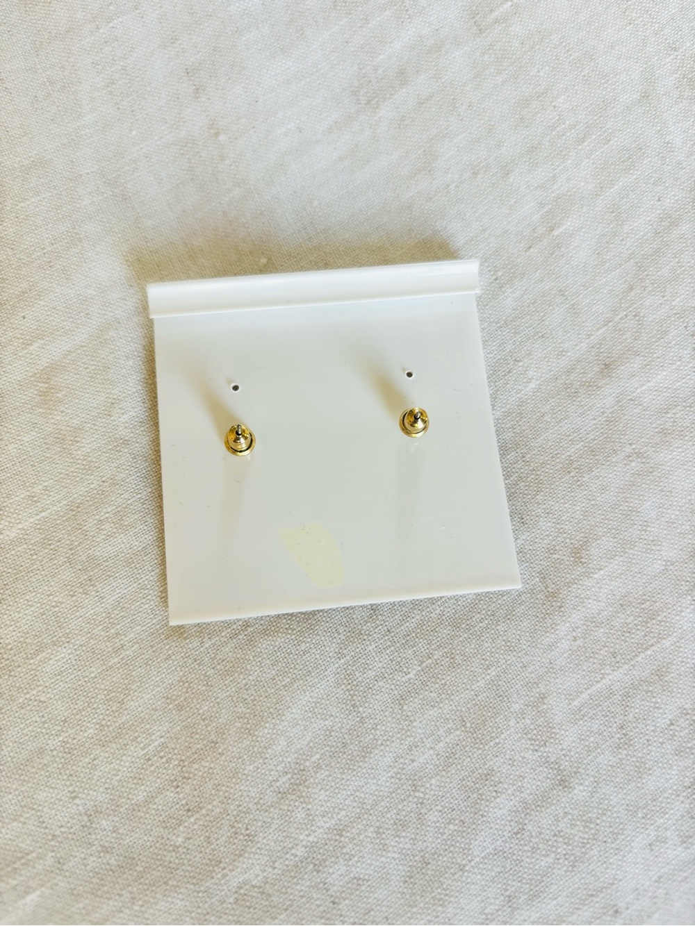Nina Ricci Gold Bow Earrings with Yellow and Clear Crystals - Picture 3 of 3